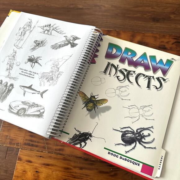 Vintage 1994 Draw Really Cool Stuff 6 Books In One Hardcover Spiral Book - Picture 9 of 15